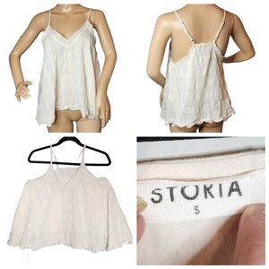 Storia flowy cotton spaghetti strap blouse